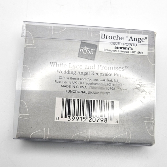 ๐๏ธ FREE ADD ON RUSS Flower Girl Keepsake Pin New Old Stock Pink Crystal - Picture 6 of 7